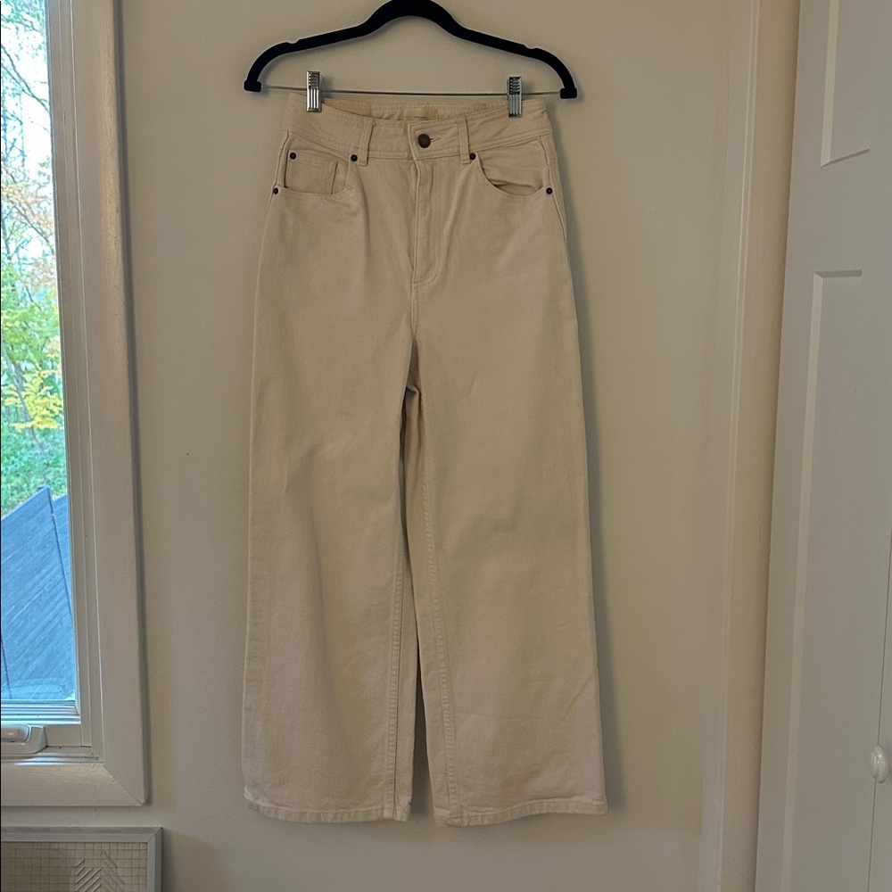 Sezane Le Crop Ecru - Size 4